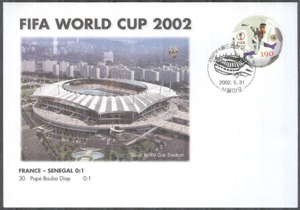 Sydkorea - Minnespost 2002-05-31 - Frankrike - Senegal 0-1 Vinjett