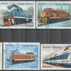 Guinea-Bissau – M 1033-1039 Järnväg – Lok bla Skoda 55-E, 7 kpl stpl