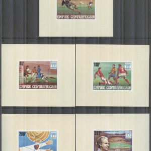 Centralafrika – M  513-517 B VM i Fotboll i Argentina 1978, 5 kpl som Block **