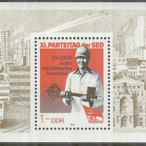 DDR – M BL  83 Partidag för SED 1986, Block **