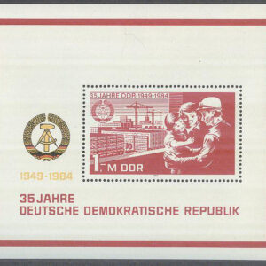 DDR – M BL  78 DDR 35 år – Byggnader & Familj, Block **