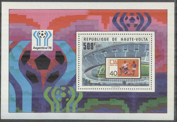 Övre Volta - M BL  48 A VM i Fotboll i Argentina 1978, Block **