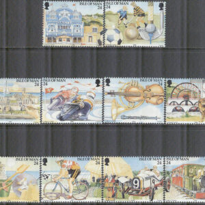 Isle of Man – M  577-586 Turism bla Cykel, Motorcyklar, Bilar, Tåg, Musik, Katter, 10 kpl **