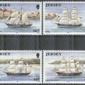 Jersey – M  577-580 Fartyg byggda på Jersey bla Percy Douglas, 4 kpl **