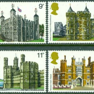 England – M  760-763 Historiska byggnader bl.a.Towern i London, 4 kpl **