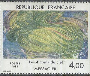 Frankrike – M 2433 Samtida konst av Jean Messagier , 1 kpl **