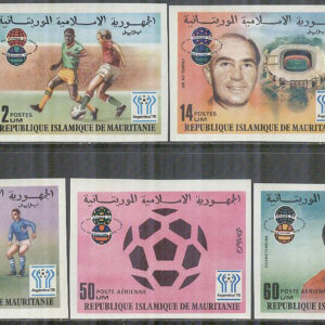 Mauretanien – M  584-589 B VM i Fotboll i Argentina 1978 I, 5 kpl **