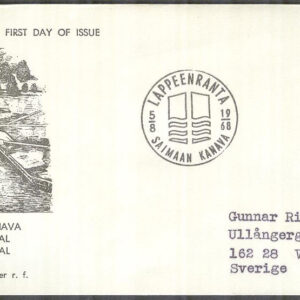 Finland – FDC 1968-08-05 – Saima kanal, 1 kpl Vinjett 2 Adressat
