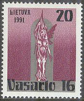 Litauen – M  470 Grundandet av Republiken 73 år, 1 kpl **