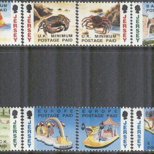 Jersey – M  595-606 Motiv från Jersey, 12 kpl **
