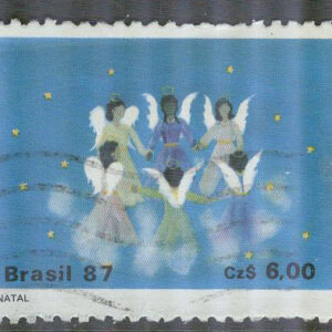 Brasilien – M 2234 Jul 1987 Konst  – Änglar .00 Cz  stpl