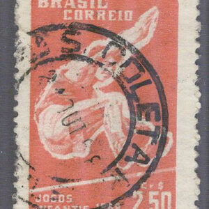 Brasilien – M  930 Sport – 8:e Ungdomssportspelen 1958, märke kpl stpl