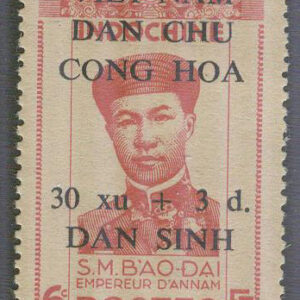 Vietnam Ho Chi Minh – M  43 Personligheter påtryck på Franska indokina 4 D på 6 C (*)