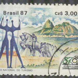 Brasilien – M 2221 Turismåret 1987 – Skulptur, 3.00 Cr stpl