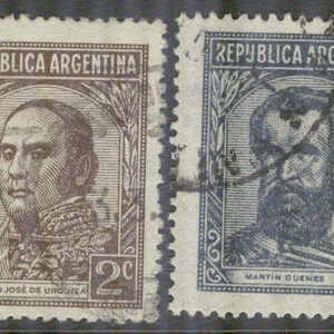 Argentina – M  401, 415 Personligheter bla Martín Miguel de Güemes, 2 olika stpl