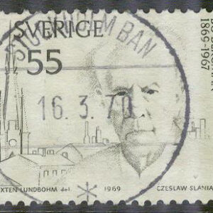 F  673 A Bo Bergman,  Mycket god stpl STOCKHOLM BAN 16.3.70