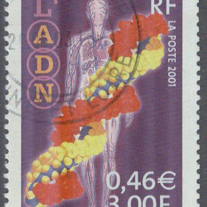 Frankrike – M 3562 Vetenskap under 1900-talet – Den genetiska koden – DNA, 3.00 Fr / 0.46 €