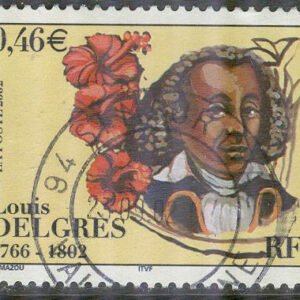 Frankrike – M 3628 Louis Delgrès död i 200 år – Förkämpe, 1 kpl stpl