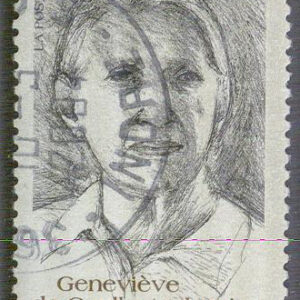 Frankrike – M 3683 Geneviève de Gaulle-Anthonioz död i 1 år, 1 kpl stpl