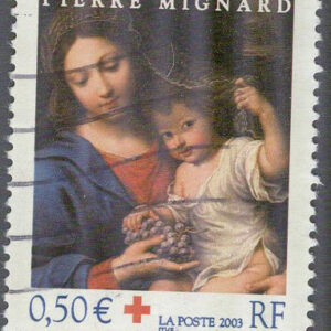 Frankrike – M 3762 Jul 2003 – Röda Korset – Konst, 1 kpl stpl