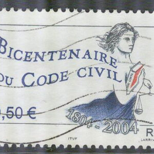 Frankrike – M 3788 Civilrättsboken 200 år – Marianne, 1 kpl stpl