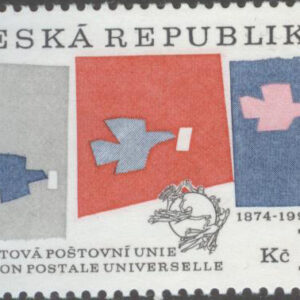Tjeckien – M   48 Världspostföreningen UPU 120 år, 1 kpl **