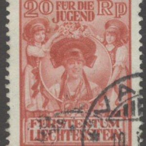 Liechtenstein – M  117 Barnhjälp, 20 Rp + 5 Rp stpl