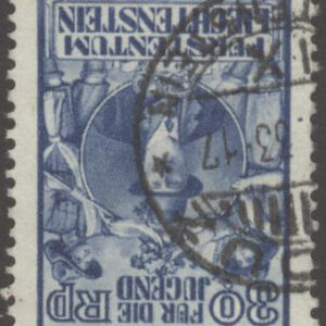 Liechtenstein – M  118 Barnhjälp, 30 Rp + 10 Rp stpl