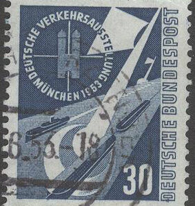 Tyskland – M  170 Trafikutställning i München 1953, 30 Pf stpl