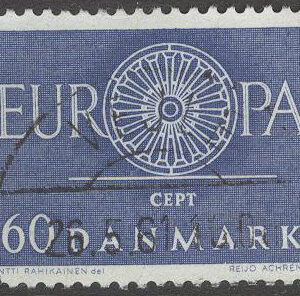 Danmark – F  412 Europa CEPT 1960 Postvagnshjul, 1 kpl stpl