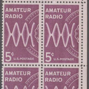 USA – M  875 x 4 Amatörradio – Radiovågor,  4-Block kpl **