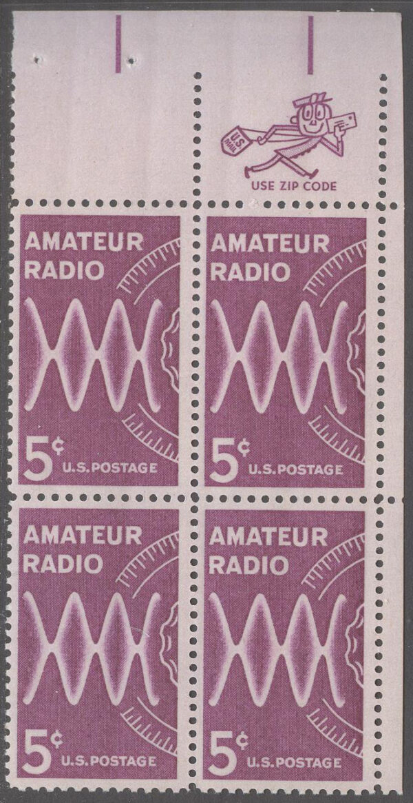 USA - M  875 x 4 Amatörradio - Radiovågor,  4-Block kpl **