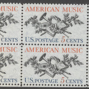 USA – M  867 x 4 Musik – Föreningen för kompositörer 50 år, 4-Block kpl **, veck