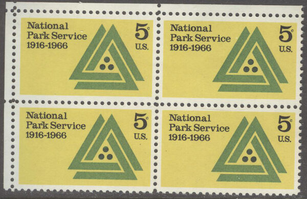 USA - M  905 x x 4 Nationalparksskötsel 50 år, 4-Block kpl **