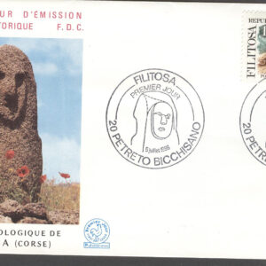 Frankrike – FDC 1986-07-05 Turism – Förhistoriska bosättningar,  1 kpl