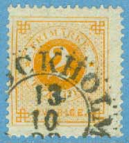 F   40 Ringtyp posthorn, 2 öre stpl