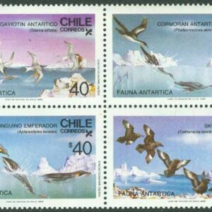 Chile – M 1139-1142 Antarktis fåglar, 4-block kpl **