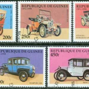Guinea – M 1797-1801 Gamla bilar bla Stanley-Runabout 1910, 5 ol stpl