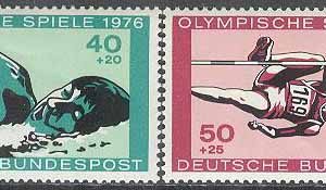 Tyskland – M  886-887 OS i Montreal 1976, 2 kpl **