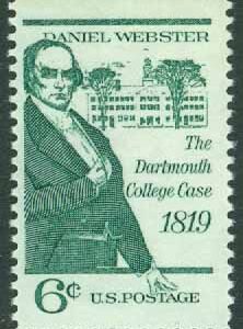 USA – M  991 Avslutning av Dartmouth-College-Processen genom Daniel Webster 50 år, 1 kpl **