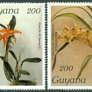 Guyana – M 2351-2352 Orkidéer, 2 ol **