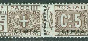 Italienska Libyen – M Pa    1 Paketmärke par 5 C *