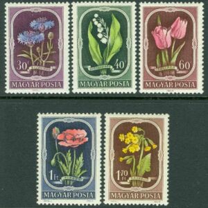 Ungern – M 1208-1212 Inhemsk flora, 5 kpl **
