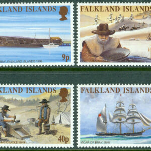 Falkland Islands – M  763-766 Guldrusch i Kalifornien 150 år, 4 kpl **
