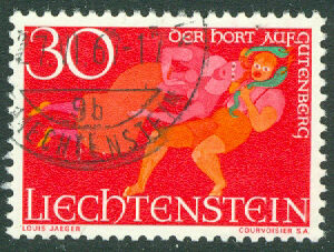 Liechtenstein – M  476 Sagor, 30 Rp stpl