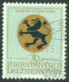 Liechtenstein – M  514 Andlig beskyddares vapensköld, 30 Rp stpl