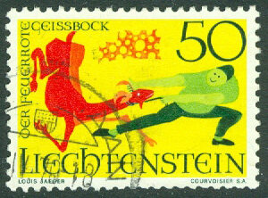 Liechtenstein – M  519  Sagor, 50 Rp stpl