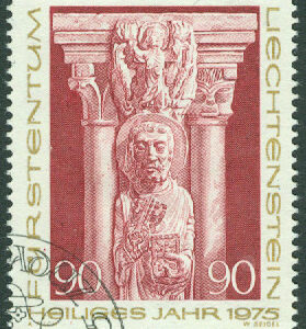 Liechtenstein – M  641 Jul 1975. Det heliga året, 90 Rp stpl