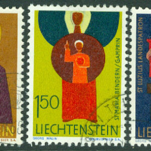 Liechtenstein – M  500-502 Kyrkobeskyddare, 3 kpl stpl