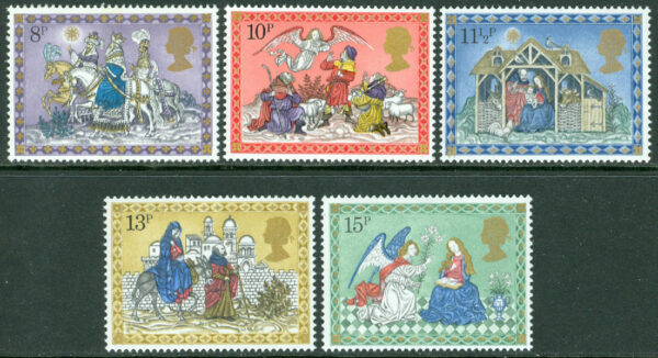 England - M  812-816 Jul 1979. Konst bla Den heliga familjen, 5 kpl **